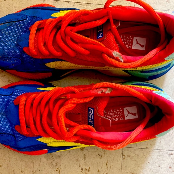 puma rsx blue orange